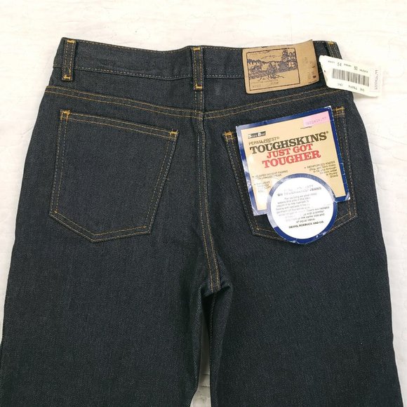 NWT Sears Toughskins Tough Skins Blue Jeans Size 29x28 Measure 28x28 Deadstock - Picture 2 of 12
